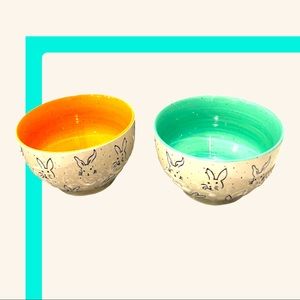 Meritage Spring/Easter Bunny 2 Bowls